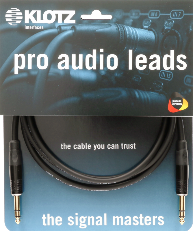 Klotz B3PP1K0200 2m TRS Interconnect Cable