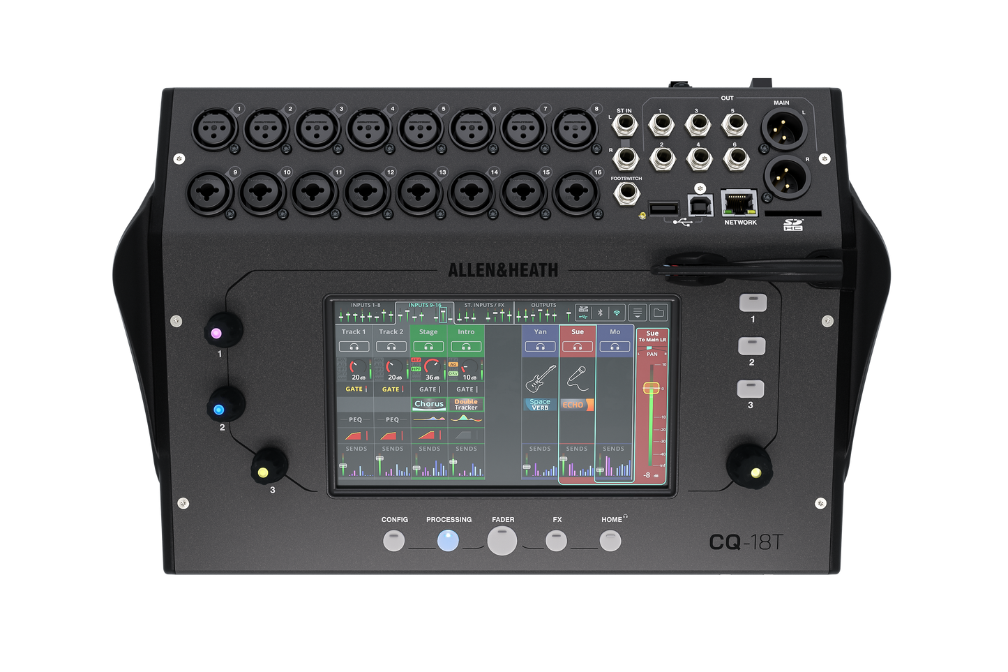 Allen & Heath CQ18T Ultra-Compact 18in / 8out Digital Mixer with Wi-Fi