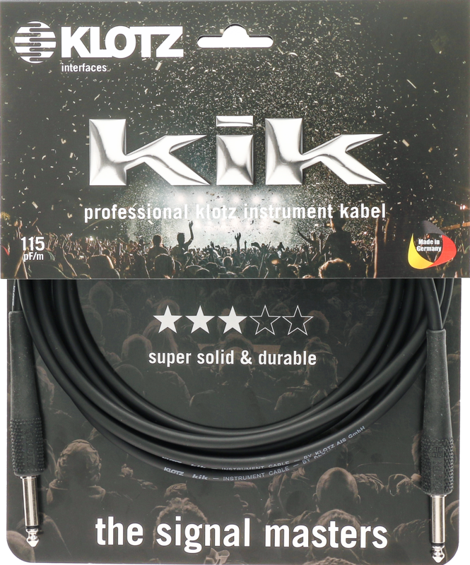 Klotz KIK3.0 3m Instrument Cable