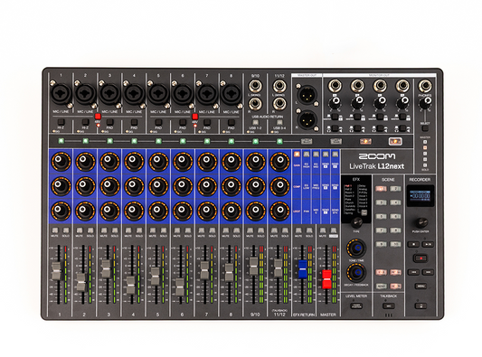 Zoom LiveTrak L12next 14-in/4-out Digital Mixer