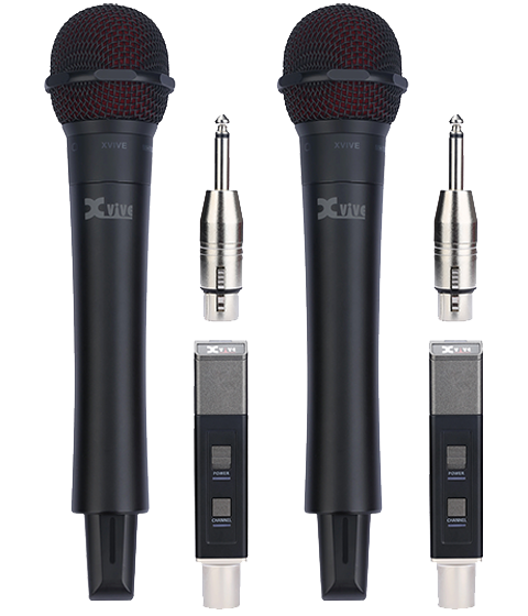 Xvive M5D Dual Plug-and-Play 5.8GHz Wireless Microphone System