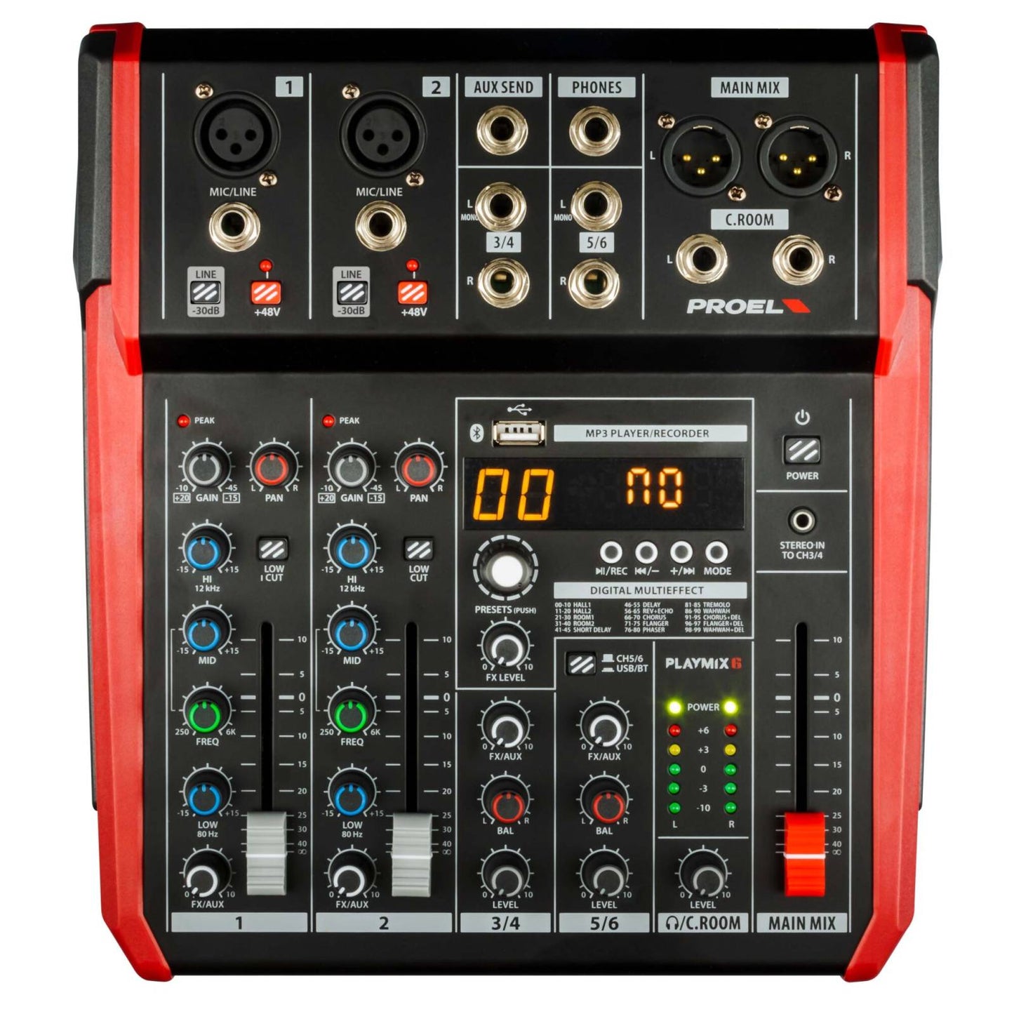 Proel PlayMix 6 6-Channel Compact Mixer