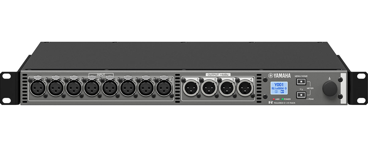 Yamaha RUIO0804-D 8-in/4-out I/O Rack with Dante