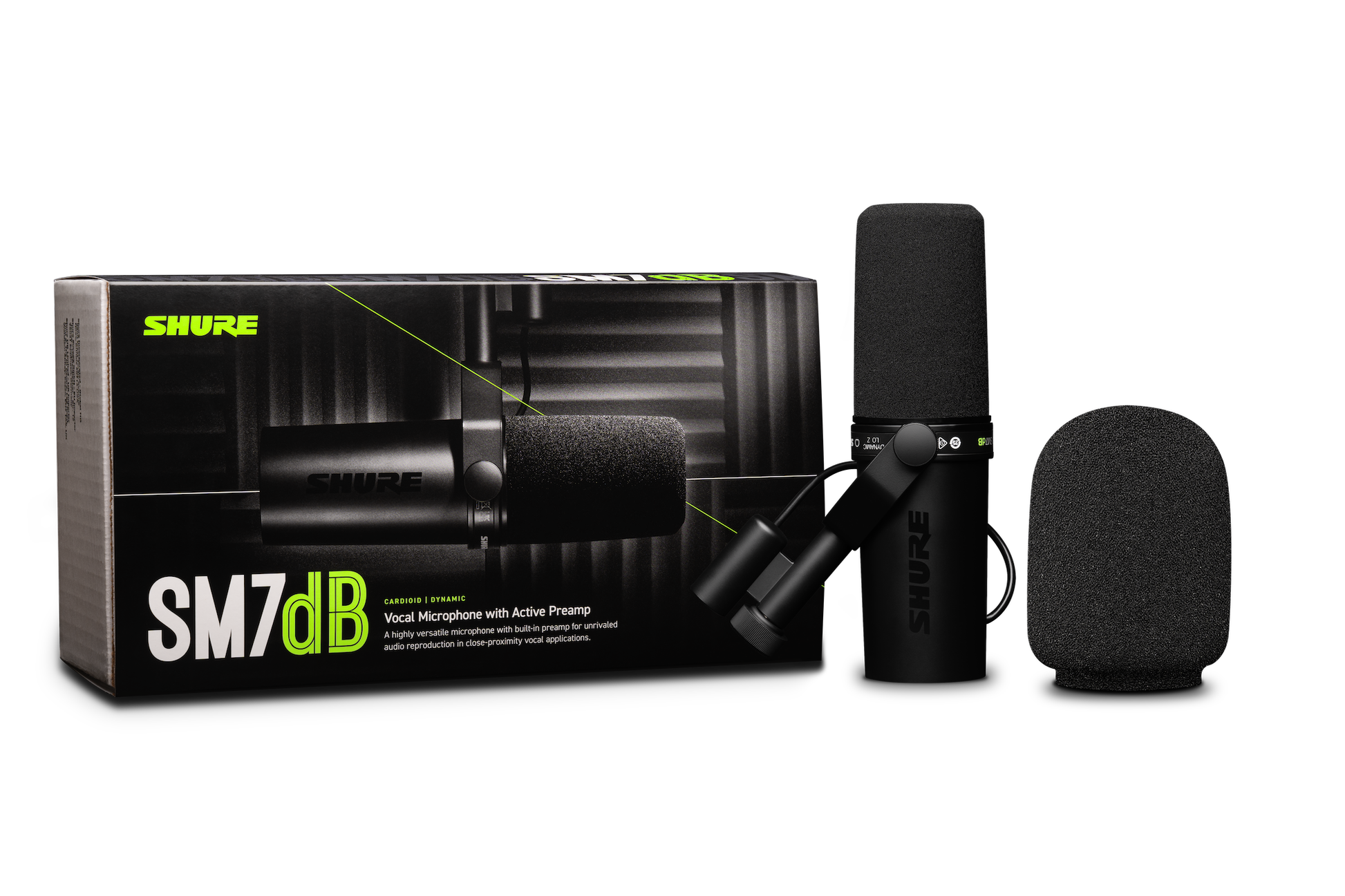 Shure SM7dB Dynamic Vocal Microphone with Built-in Preamp Shure SM7dB Dynamic Vocal Microphone with Built-in Preamp