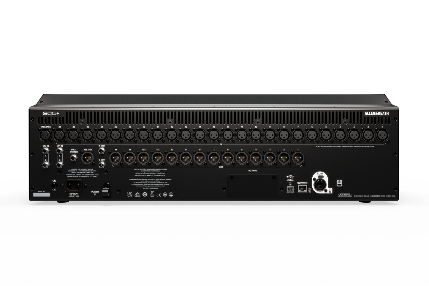 Allen & Heath SQ6+ 48 Channel/44 Bus Digital Mixer with RackUltra FX
