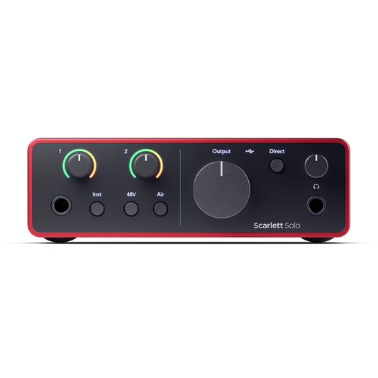 Focusrite Scarlett Solo (4th Generation) 2x2 USB Audio Interface