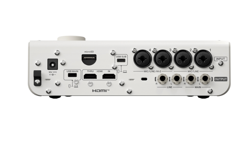 Yamaha URX44V 6-in/4-out USB-C Audio and Video Interface