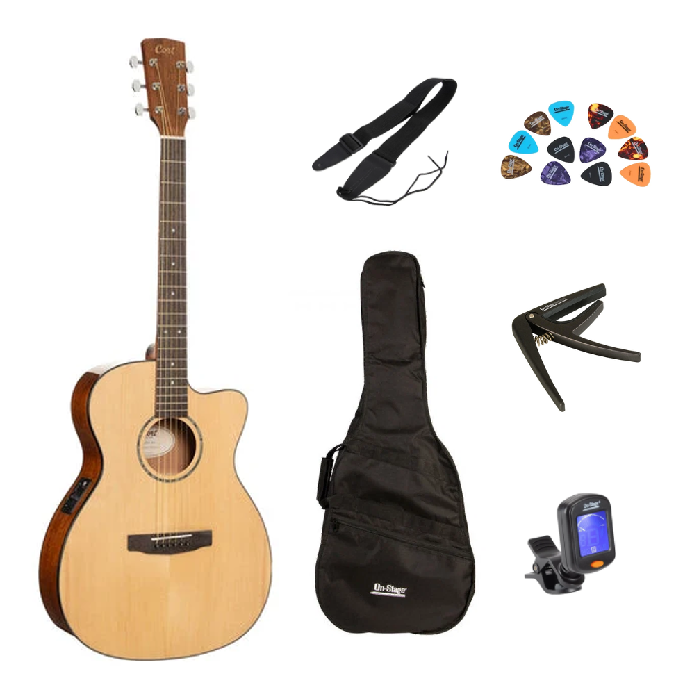 Acoustic Guitar Bundle Pack - Cort L60CE