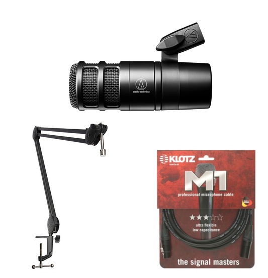 Podcast Microphone Bundle - Audio Technica AT2040