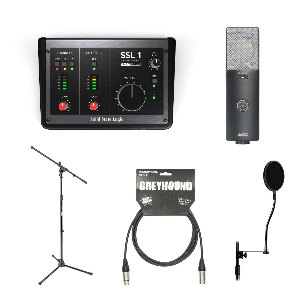 Recording Bundle - AKG C114/Solid State Logic SSL 1