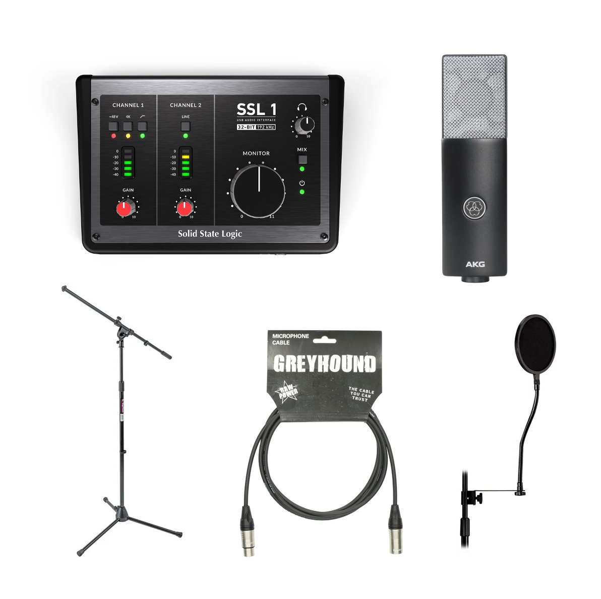 Recording Bundle - AKG C104/Solid State Logic SSL 1