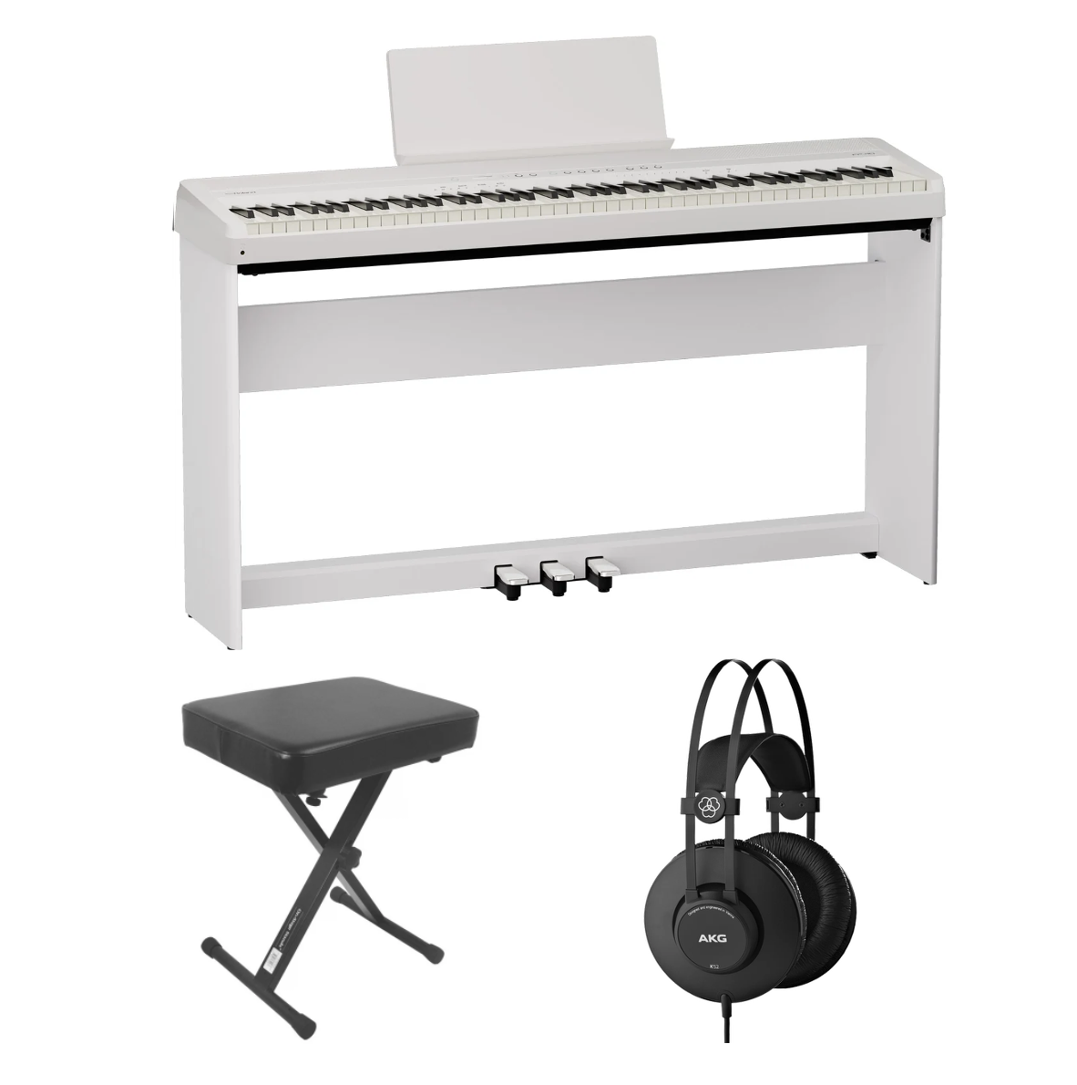 Digital Piano Bundle - Roland FP-40 Home Set Bundle (White)