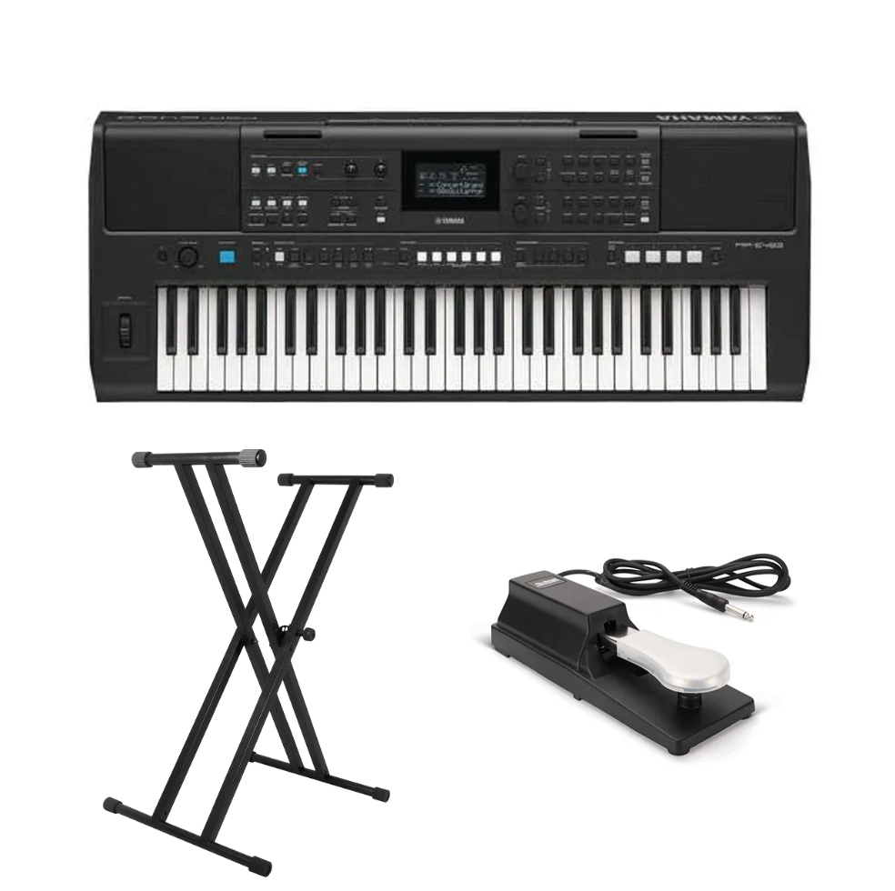 Portable Piano Bundle - Yamaha PSR-e483 Piano Bundle