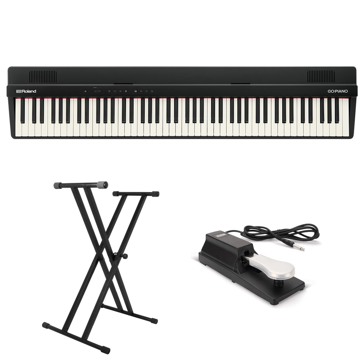 Portable Piano Bundle - Roland GO:Piano 88 X Piano Bundle