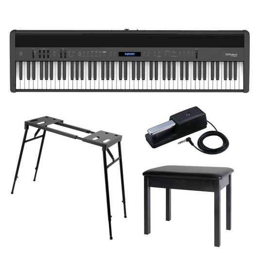 Digital Piano Bundle - Roland FP-60X Portable Set Bundle (Black)