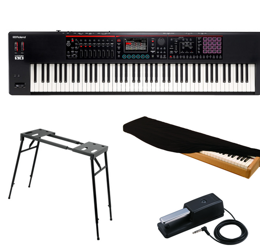 Synthesizer Workstation Bundle - Roland FANTOM-08 Synthesizer Bundle