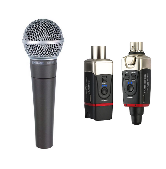 Wireless Microphone Bundle - Shure SM58