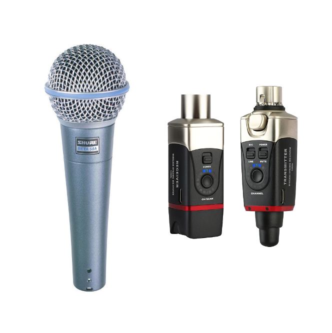 Wireless Microphone Bundle - Shure BETA 58A