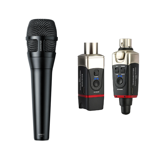Wireless Microphone Bundle - Shure Nexadyne 8/C