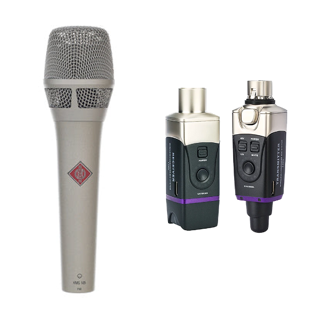 Wireless Microphone Bundle - Neumann KMS105 (Nickel)