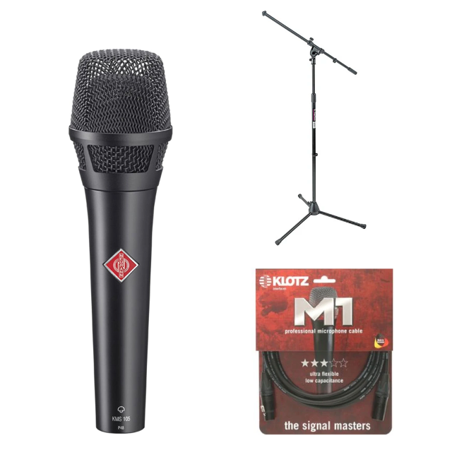 Wired Microphone Bundle - Neumann KMS105 (Black)