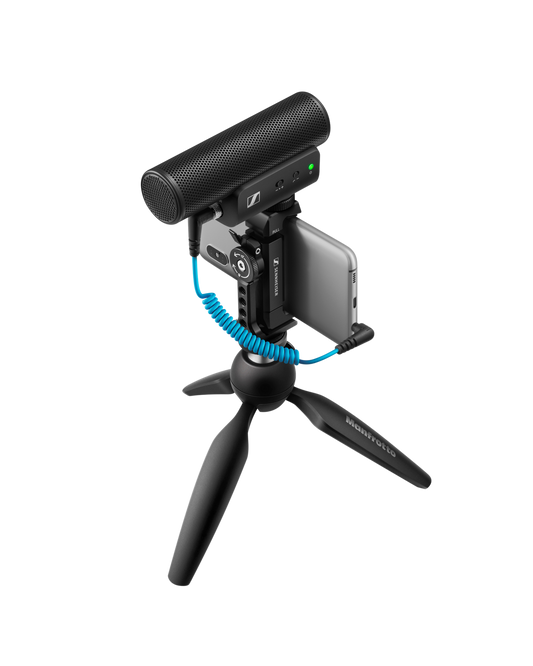 Sennheiser MKE 400 MOBILE KIT Shotgun Microphone Kit with Tripod Phone Holder