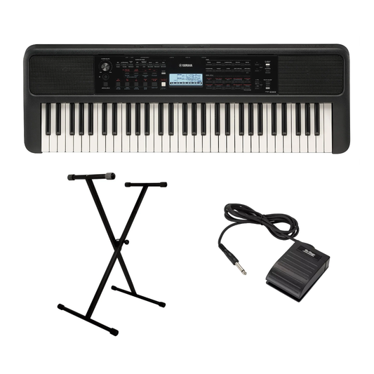 [SG61 Bundle] Yamaha PSR-e383 Portable Keyboard Bundle