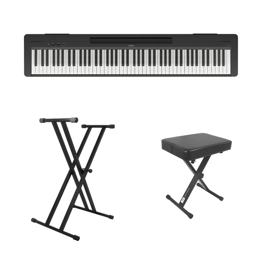 [SG61 Bundle] Yamaha P-143BTB Digital Piano Bundle