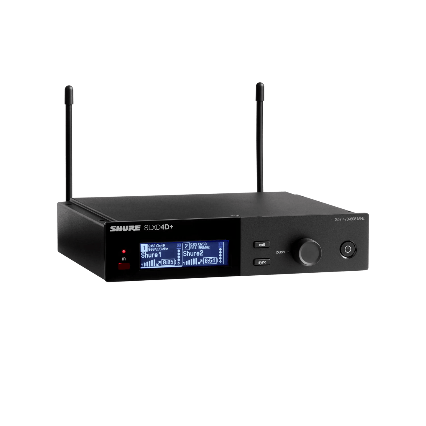 Shure SLXD4D+ Dual-Channel Wireless Receiver
