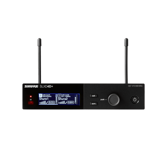 Shure SLXD4D+ Dual-Channel Wireless Receiver