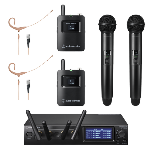 Audio Technica ATW-1443/BP894xCw-TH System 20 PRO Quad Wireless Combo System