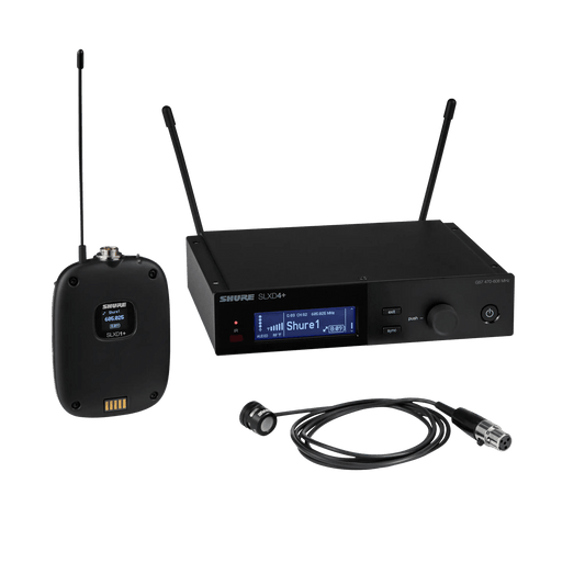 Shure SLXD14+/85M Wireless Lavalier Microphone System with WL185M Microphone