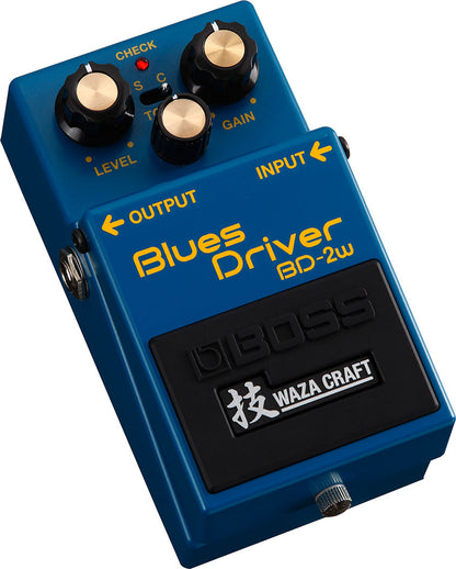 Boss BD-2W Blues Driver Guitar Overdrive Pedal with Waza Craft