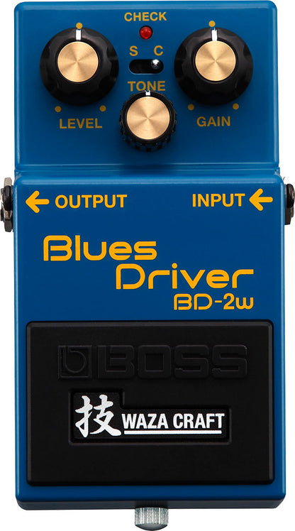 Boss BD-2W Blues Driver Guitar Overdrive Pedal with Waza Craft