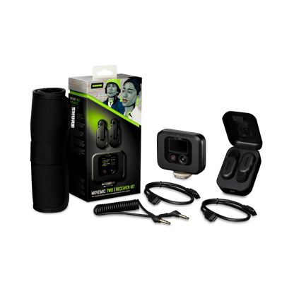 Shure MOVEMIC TWO KIT 2-Channel Wireless Lavalier Microphone System With Receiver Kit