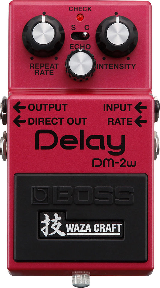 Boss DM-2W Digital Delay Pedal with Waza Craft