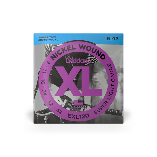 D'Addario EXL120 Nickel Wound Electric Guitar String Set, 9-42