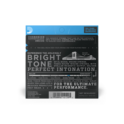 D'Addario EXL120 Nickel Wound Electric Guitar String Set, 9-42