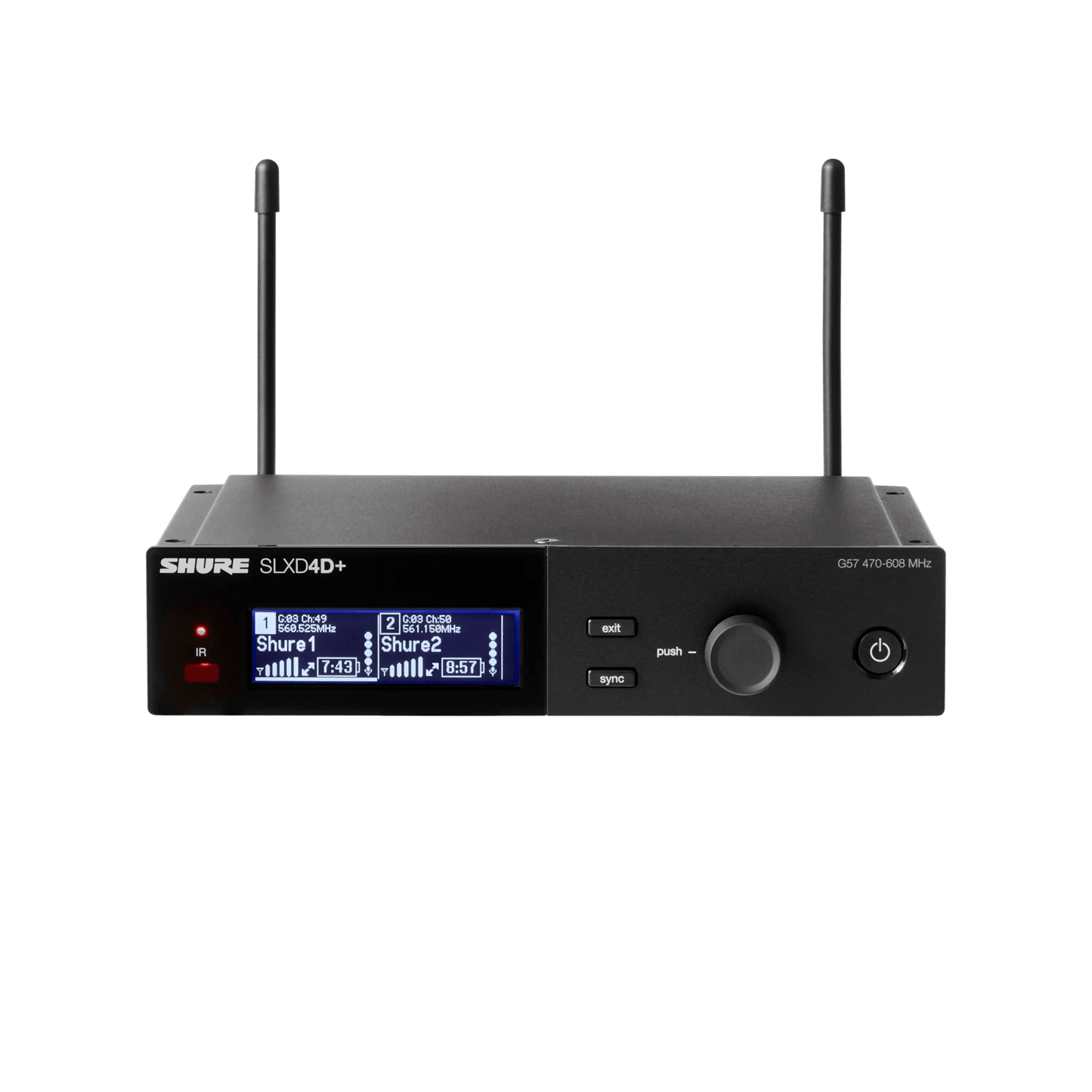 Shure SLXD4D+ Dual-Channel Wireless Receiver