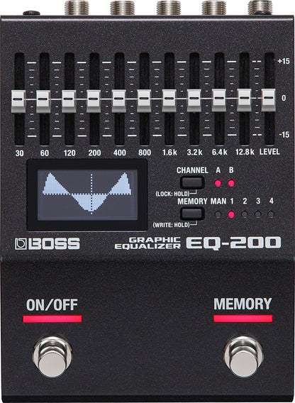 Boss EQ-200 10-Band Graphic Equalizer Guitar & Bass Pedal
