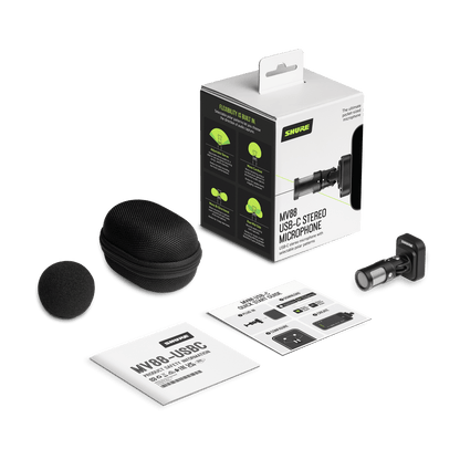 Shure MV88 USB-C Stereo Microphone for Android and iOS Devices