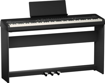 Roland FP-40 88-Key Compact Digital Keyboard with Stand and Tri-Pedal Unit (Black)