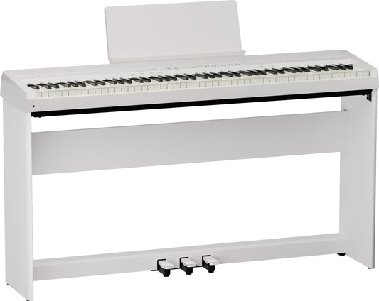 Roland FP-40 88-Key Compact Digital Keyboard with Stand and Tri-Pedal (White)