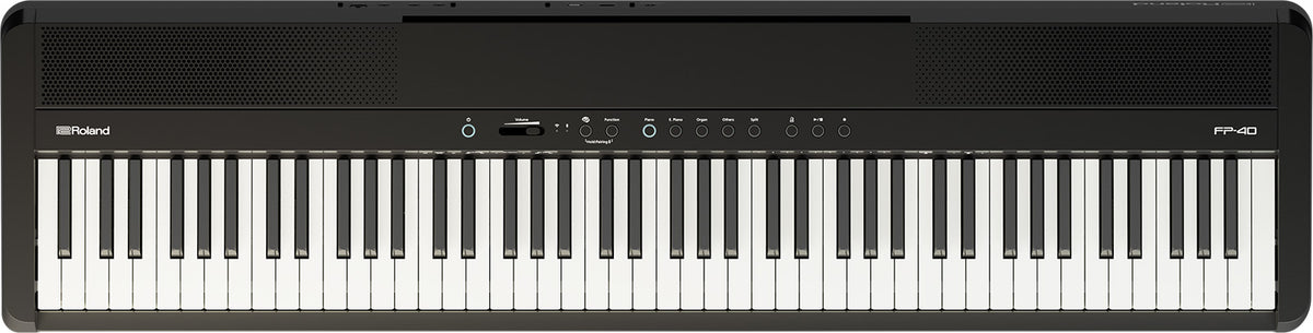 Roland FP-40 88-Key Compact Digital Keyboard with Stand and Tri-Pedal Unit (Black)