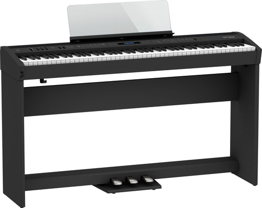 Roland FP-60X Compact Digital Piano with Stand and Tri-Pedal (Black)