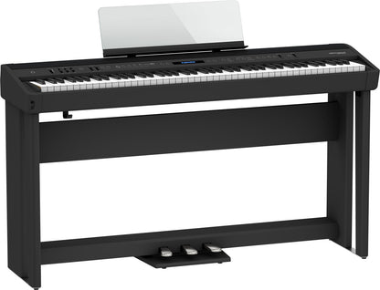 Roland FP-90X Compact Digital Piano with Stand and Tri-Pedal (Black)