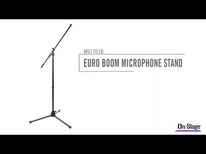 Onstage MSP7703 3-Pack Boom Microphone Stands w/ Carrying Bag