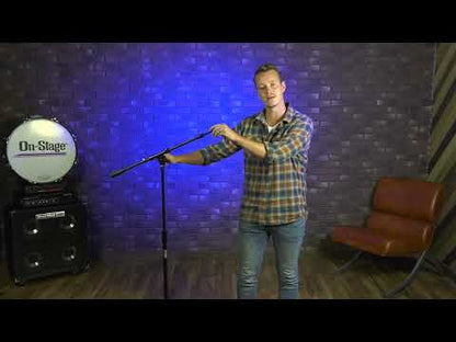 Onstage MS9701TB+ Heavy Duty Telescopic Boom Microphone Stand