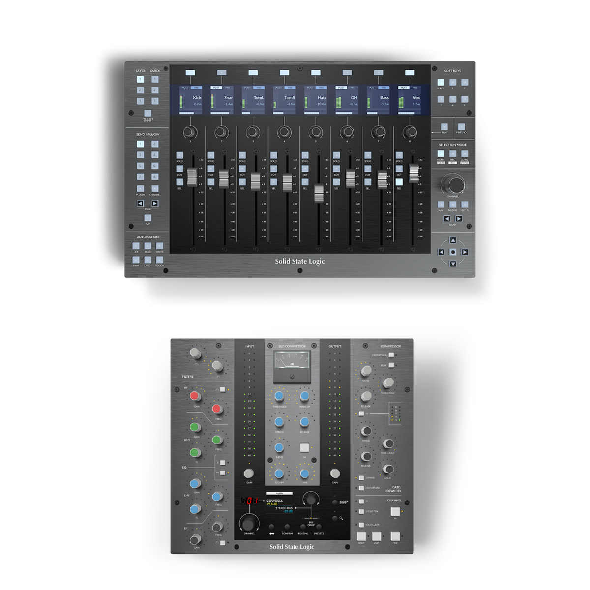 Solid State Logic UF8 + UC1 DAW Controller Bundle