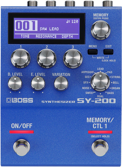 Boss SY-200 Guitar & Bass Synthesizer Pedal